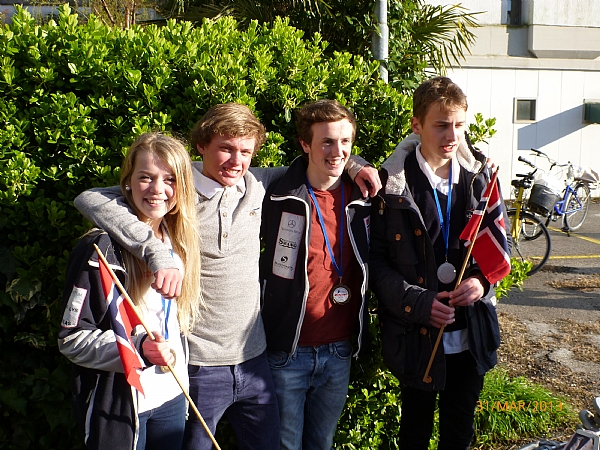 Emilie Vabø, Alexander Dahl Høgheim, David Bjelkarøy Westervik og Thomas Nicolaysen